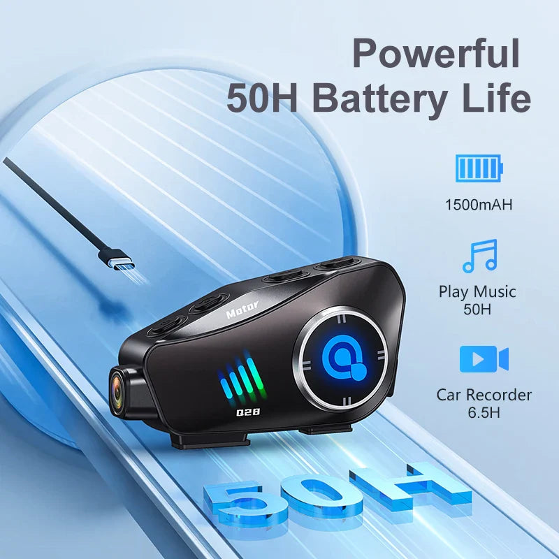 Bluetooth Motorcycle Helmet Camera 1080P HD Vízálló – ApexRide