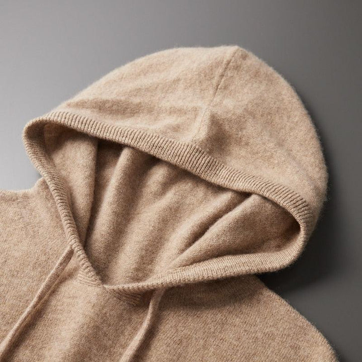 Férfi kapucnis pulóver merinowoolból – Cassiano őszi kiadás
