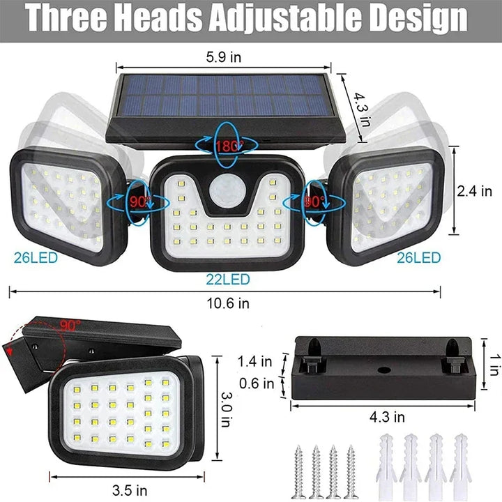 Napelemes Fali Lámpa - EcoBright