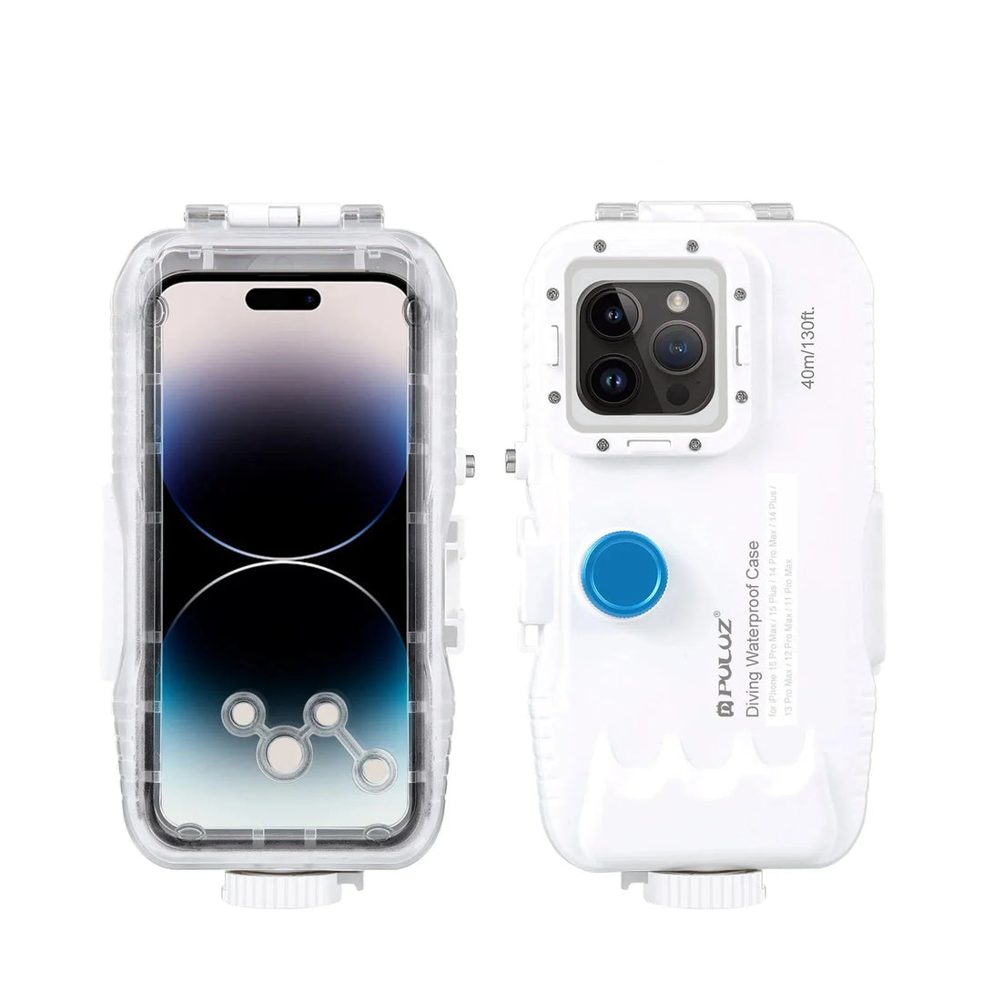 Vízálló búvártok iPhone-hoz 40 m mélységvédettel és érintésvezérléssel – AquaShield