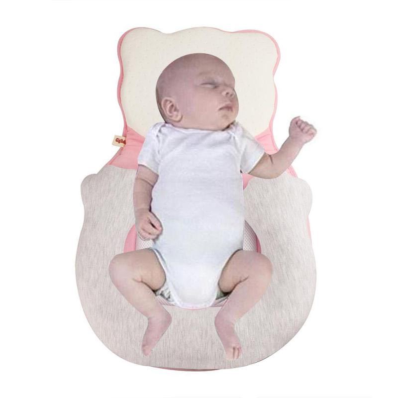Puha újszülött fekvőpárna lábtámasszal – KuschelNest