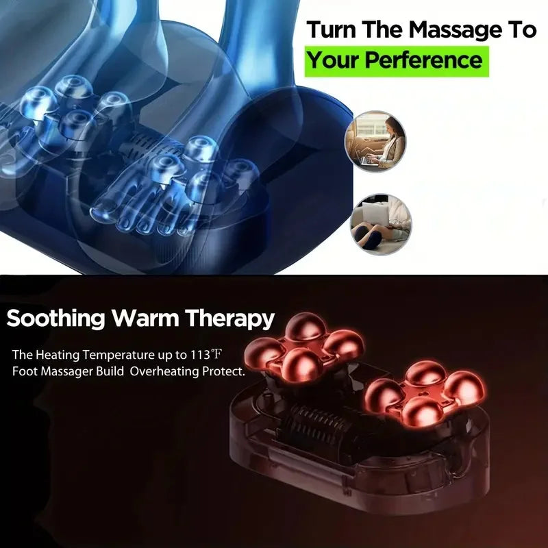 Extra Large Electric Shiatsu Láb- és Vádli Masszírozó Hővel – Orion