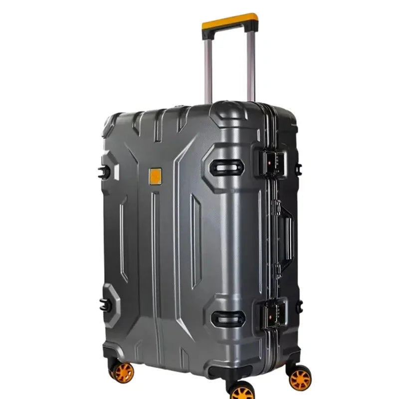 AA NOT AVAILABLE Erős aluminium keretű merev falú bőrönd – Koppenhága