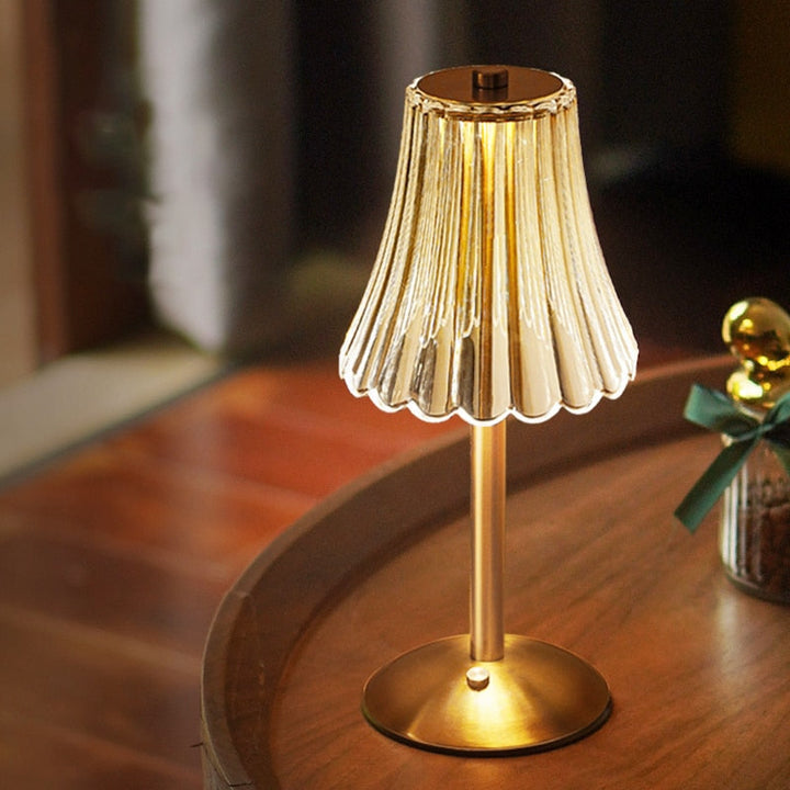 LED Retro Asztali Lámpa USB Töltési Lehetőséggel - BrillianceGlow