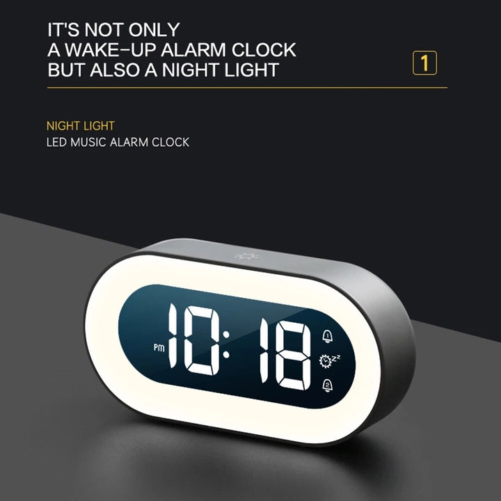 AA OUT OF STOCK Digitális Ébresztőóra Éjjeli Fénnyel - Lumino