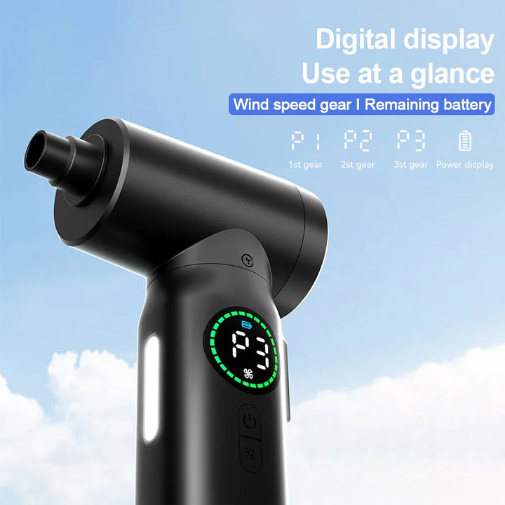 AA OOS 2-in-1 Hordozható Légnyomású Porszívó és Fújó LED Fénnyel (7500mAh) - AirMaster