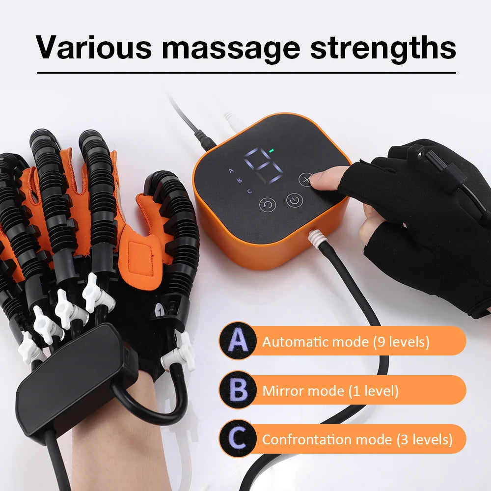 3 az 1-ben elektromos rehabilitációs kesztyű stroke utáni felépüléshez és kézterápiához – Soren