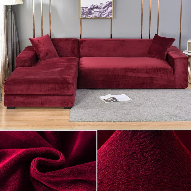 AA_Bad Conversion-Stretch Fluwelen Kanapéhuzat Luxus Kivitelben – Sofina