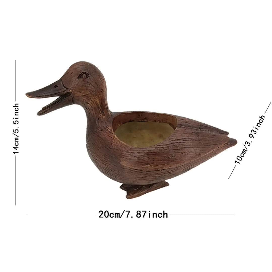 Kacsa szobor Virágcserép - QuackyPlanter