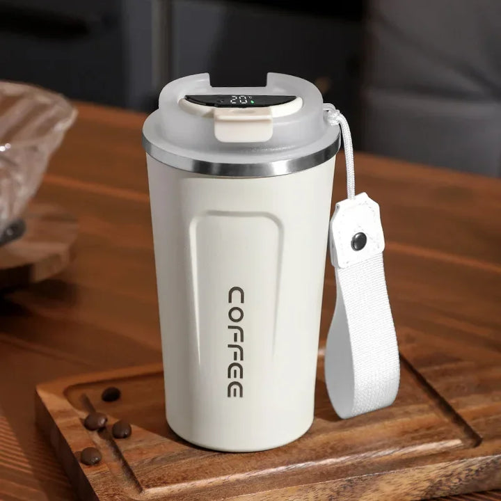 RVS termosz bögre okos hőmérséklet kijelzővel - TempMate