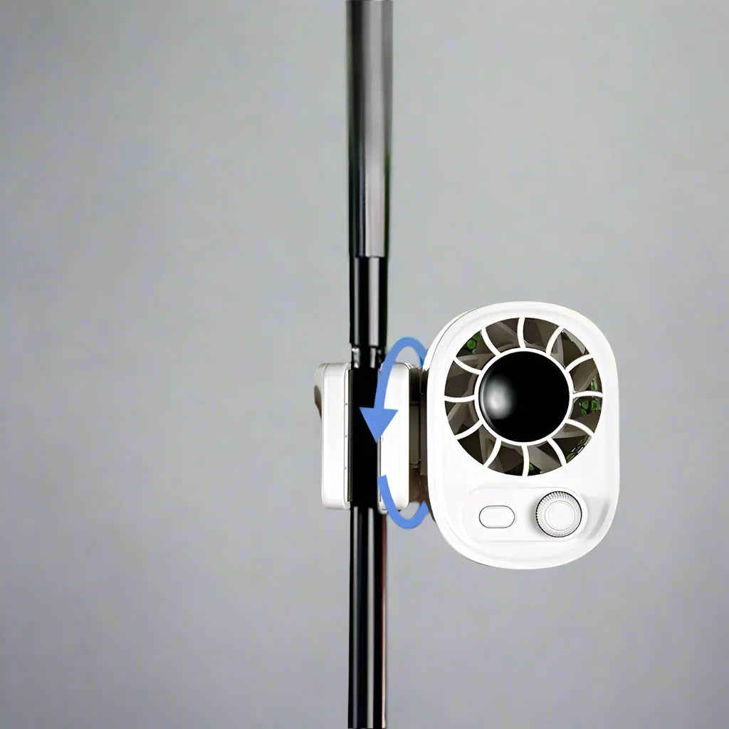 Hipacool Hordozható Autó Klip Ventilátor 360°-os Forgással és 100 Sebességgel – ClipAir