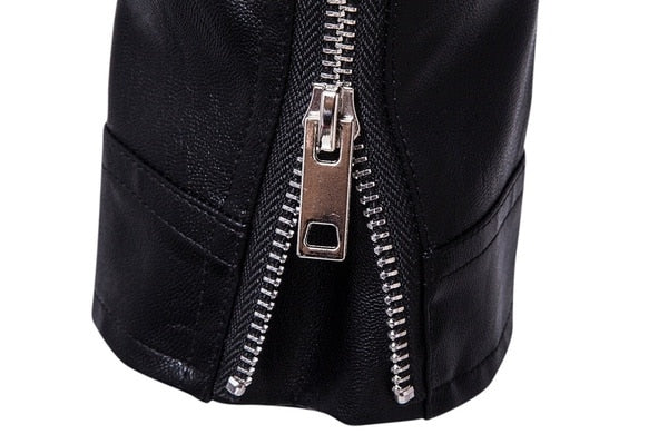 AA_Bad Conversion-Slim Fit Bőrdzseki Férfi Motoros Képviselettel - Ryder