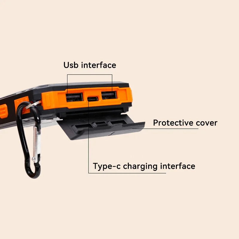 AA NOT AVAILABLE Napenergia Powerbank zseblámpával - SolarCharge Pro
