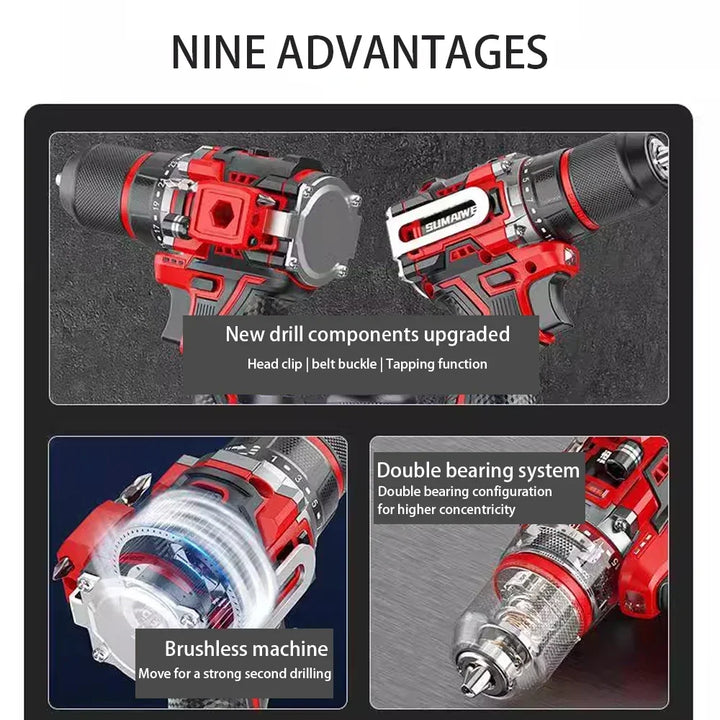 Akkumulátoros Kefe nélküli Ütvecsavarozó 20V – DrillMate
