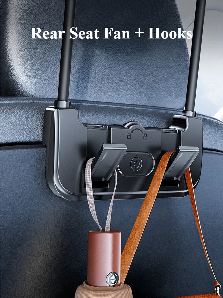 Kétfejű hátsó ülés ventilátor – Eary – (USB-C újratölthető)