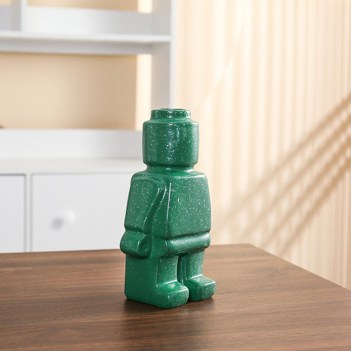 Robot Virágcserép Kerámiából - BrickBotanica