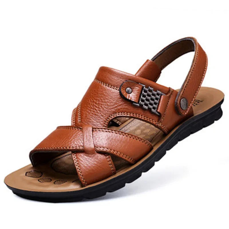 Strapazierfähige & Atmungsaktive Ledersandalen Herren – Tiberius