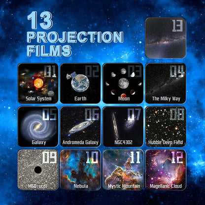13-in-1 Galaxy Éjjeli lámpa & Projektor – Orion