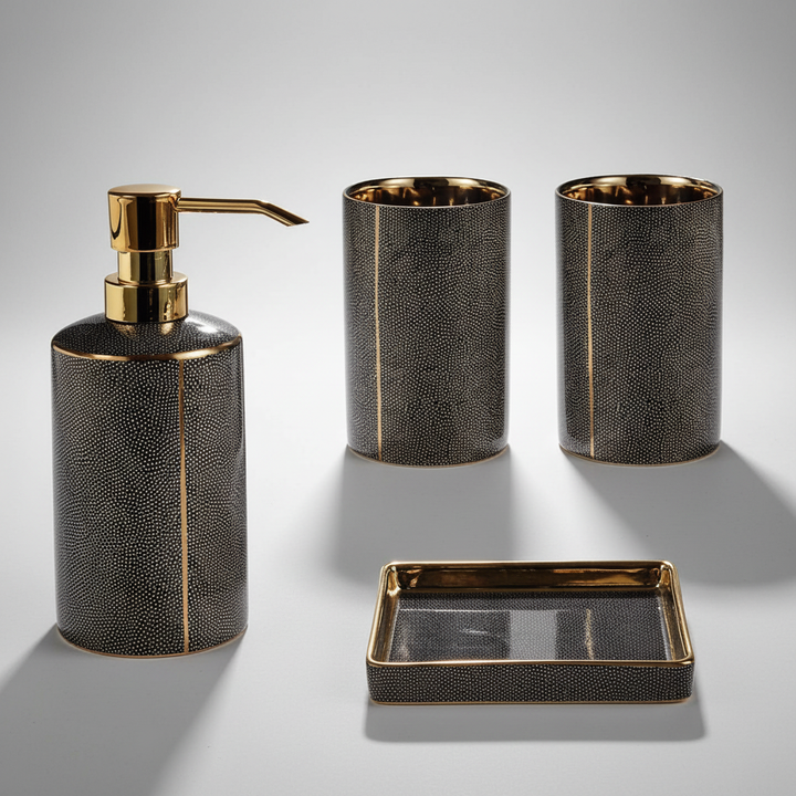 Schlankes Keramik Badezimmer Set - SereniBath