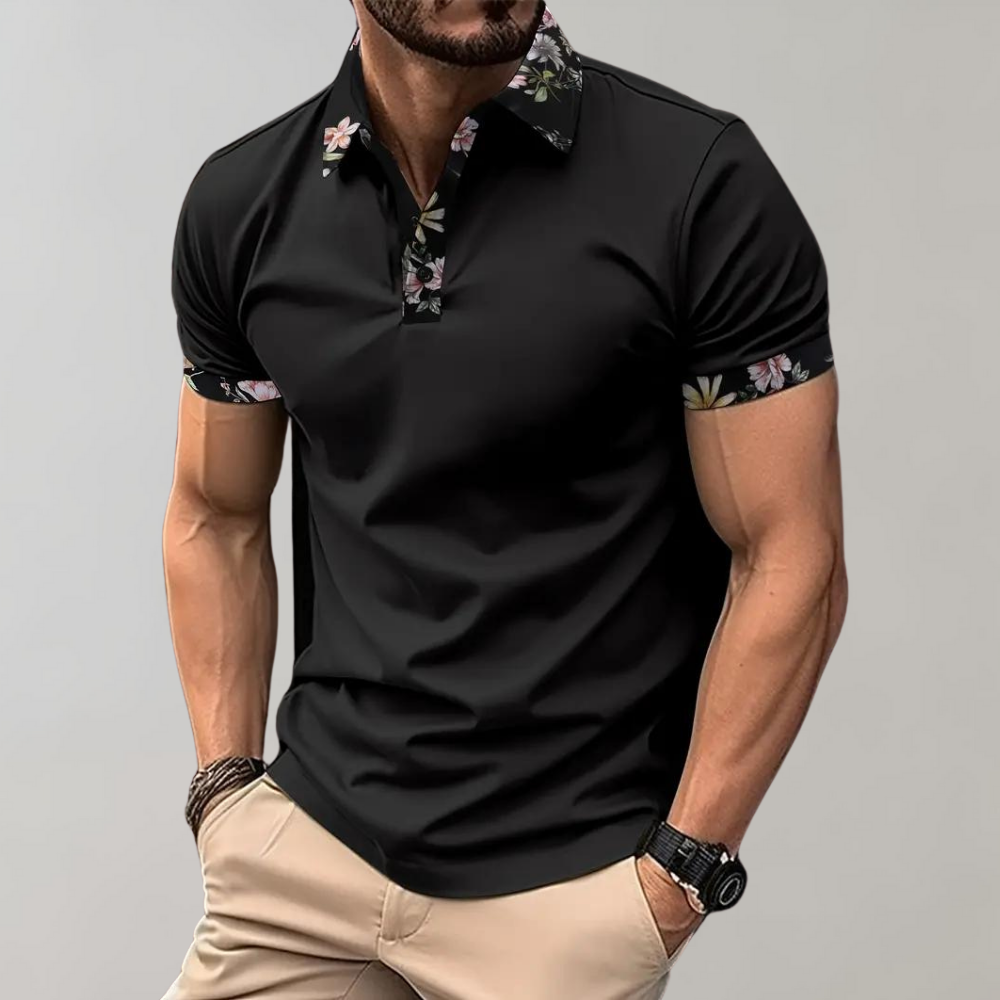 AA_Bad Conversion-Férfi Polo Diszkrét Mintával - Noah