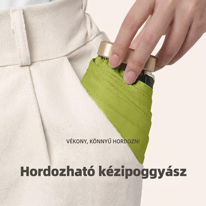 Kompakt mini zsebesernyő UV-védelemmel