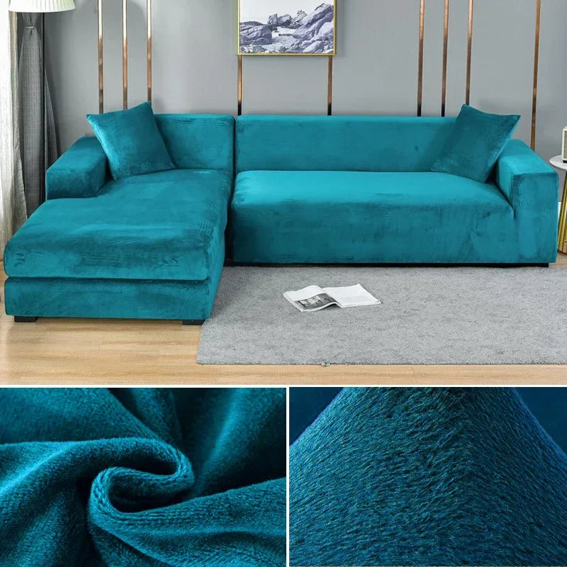 AA_Bad Conversion-Stretch Fluwelen Kanapéhuzat Luxus Kivitelben – Sofina
