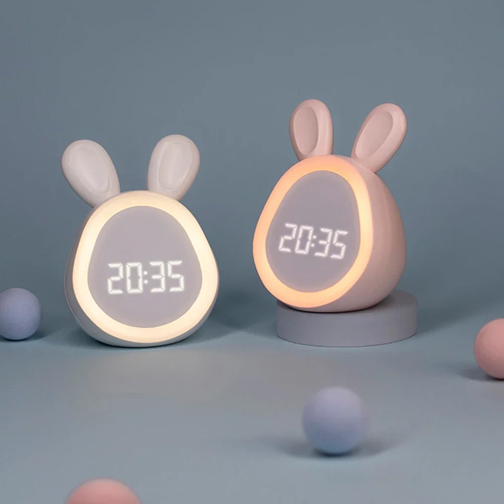Nyusziformájú gyerekébresztő LED éjjeli fény - BunniGlow