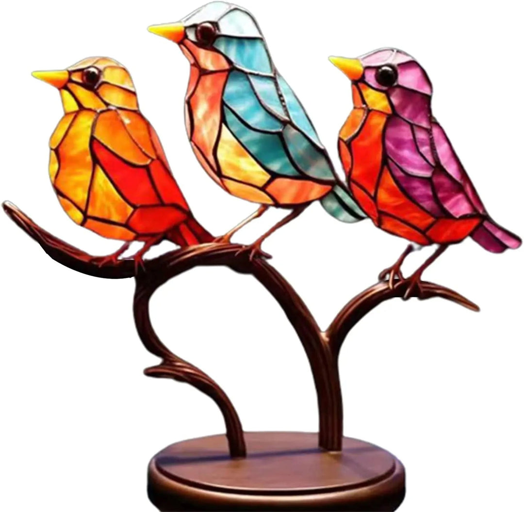 Színes Madarak Ágon Dekoratív Kép - ColorBirds