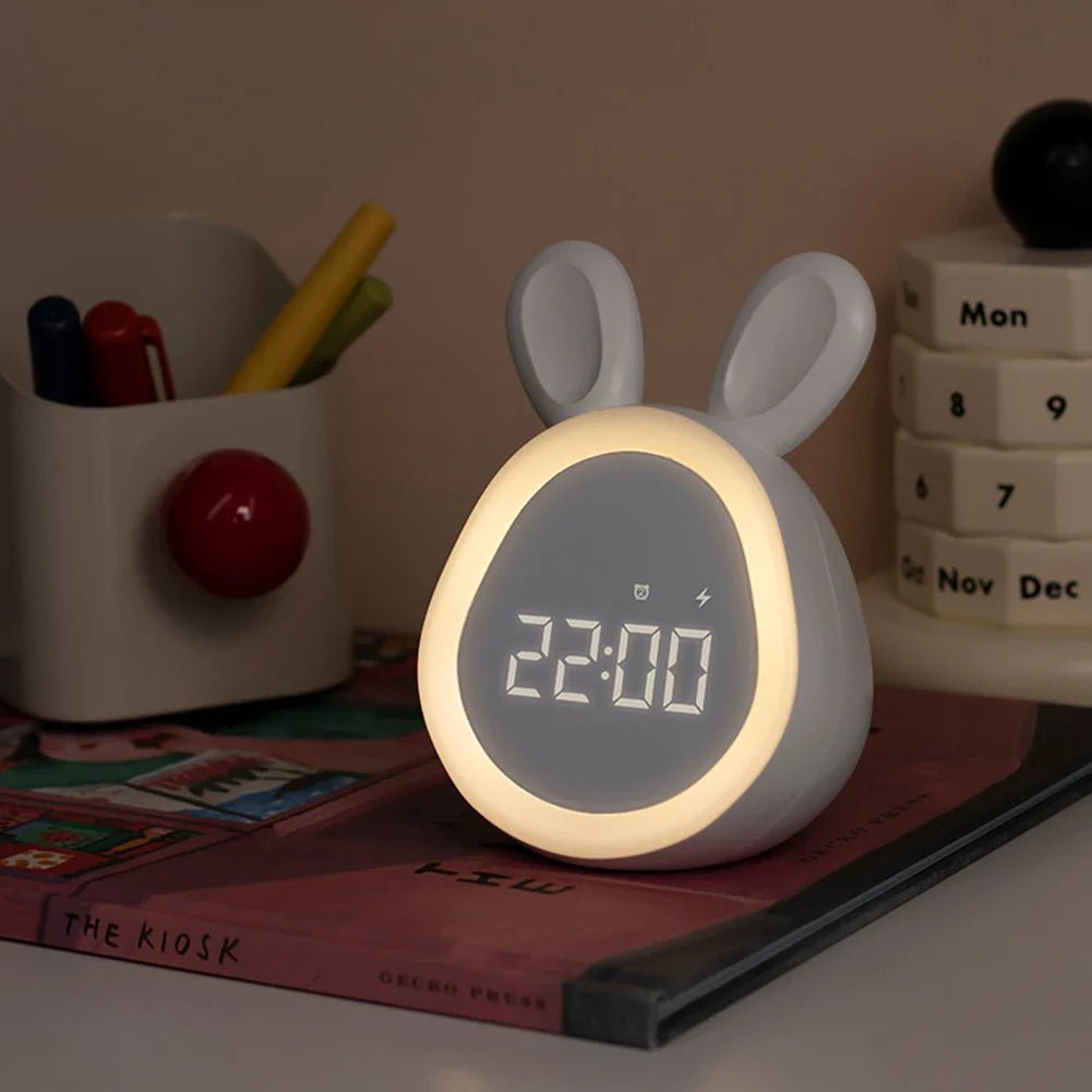 Nyusziformájú gyerekébresztő LED éjjeli fény - BunniGlow