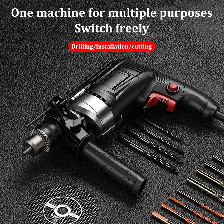 780W Elektromos Kalapács és Fúró Változó Sebességgel – DrillForce