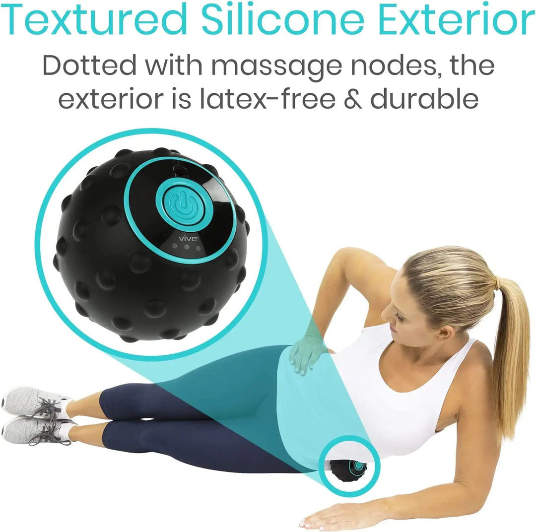 4-fokozatú Vibráló Masszázslabda Hőterápiával és Texturált Felülettel – FlexiRoll