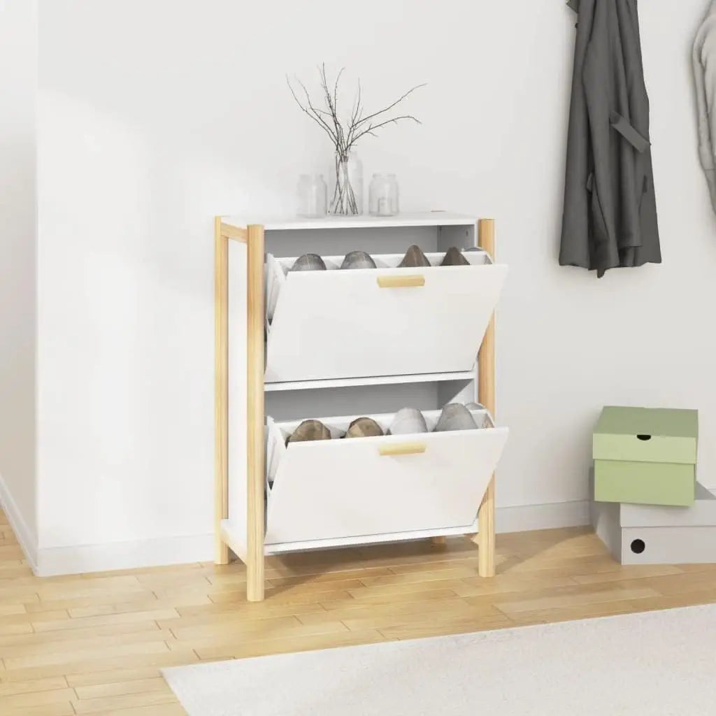 Karcsú Előszobai Cipőtartó Ajtókkal 57,5 × 33 × 80 cm – TidyStep