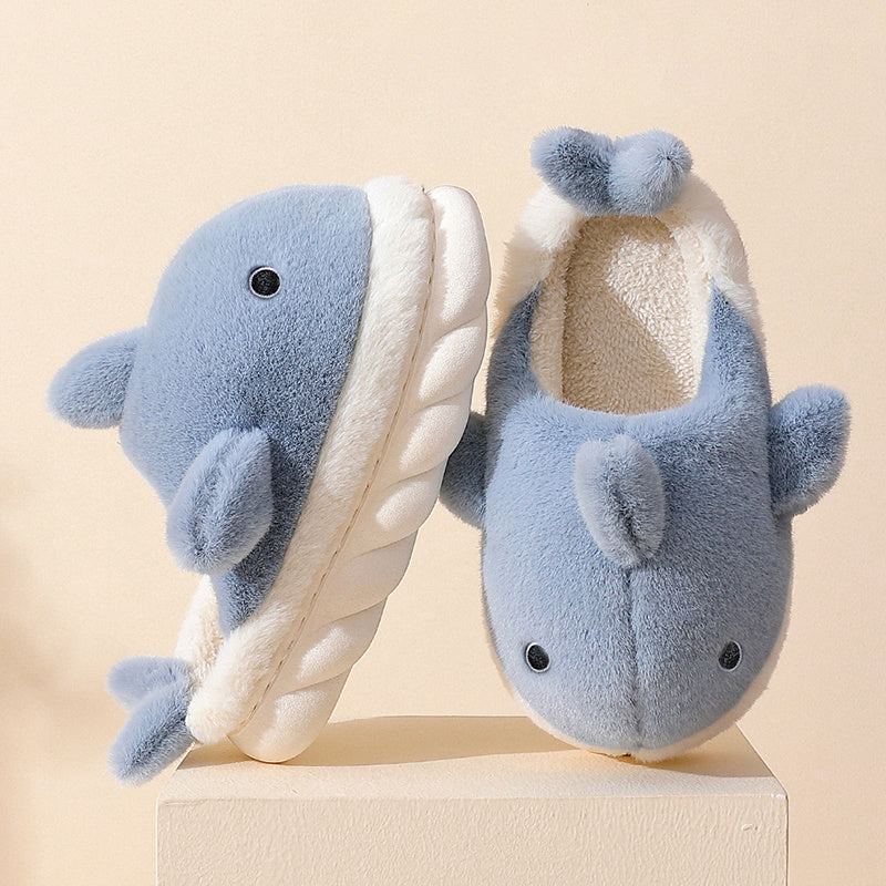 Puha Plüss Cápa Papucs - SnugShark