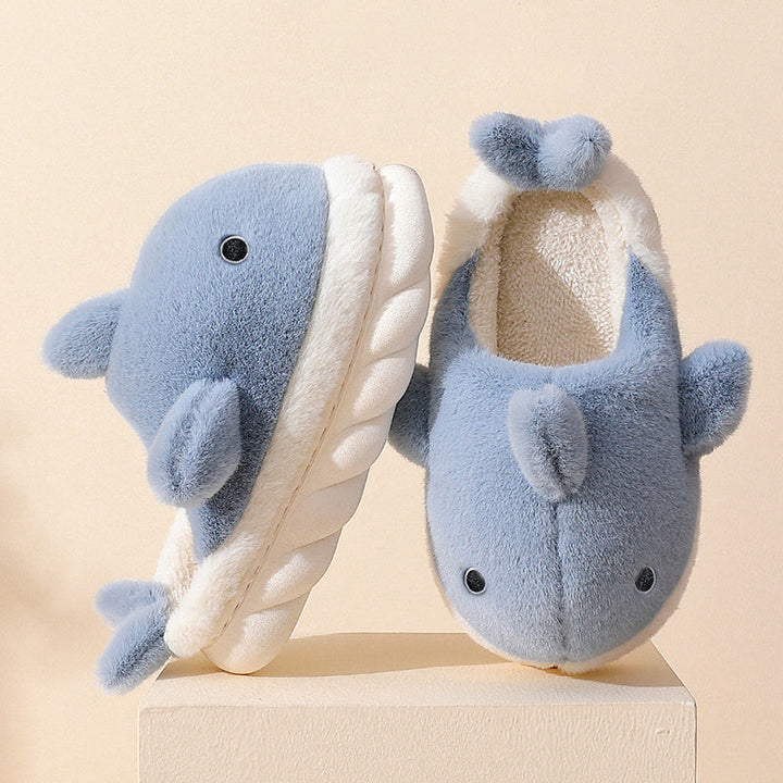 Puha Plüss Cápa Papucs - SnugShark