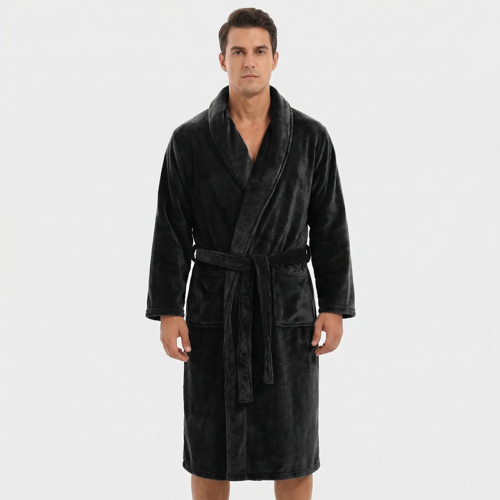 Shawl Collar Full-Length Dressing Gown - Derrick