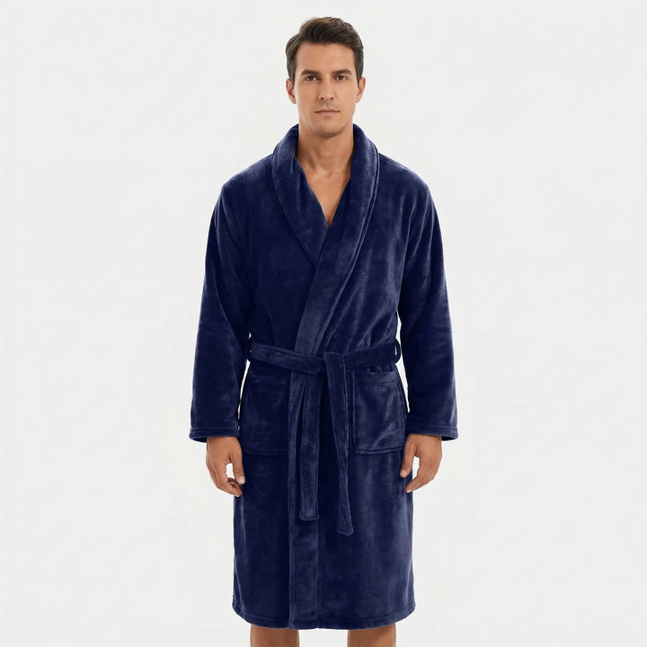 Shawl Collar Full-Length Dressing Gown - Derrick