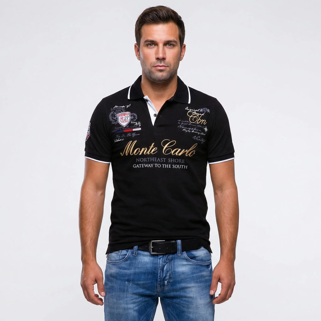 Sportief-Elegante Polo Met Kraag - Blake