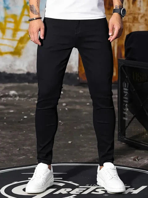 AA NOT AVAILABLE Divatos Slim Fit Farmernadrág Férfiaknak - Finn