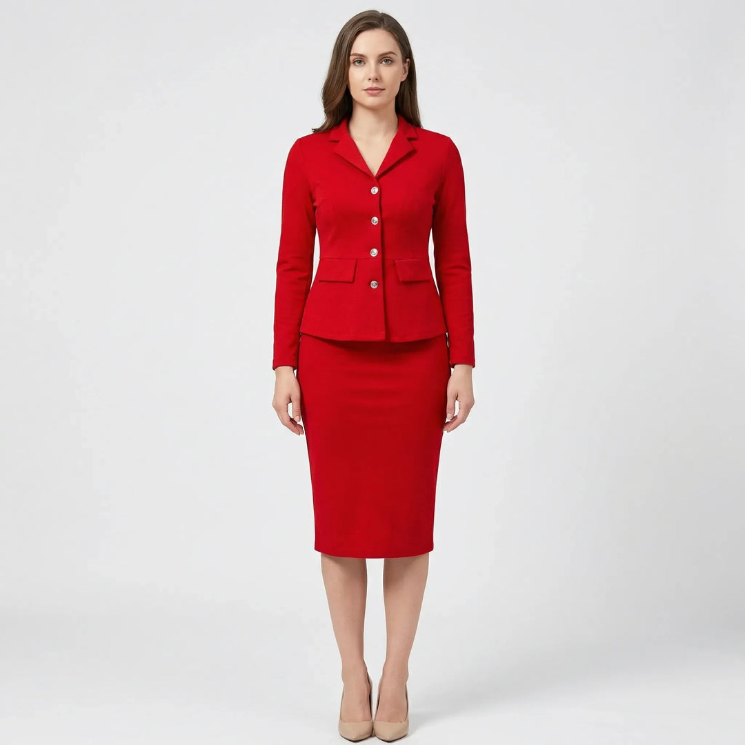 Structured Women's Office Suit Set - Jasmine