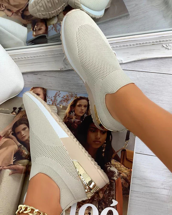 Supportive Knit Sock-Style Sneaker - Hazel