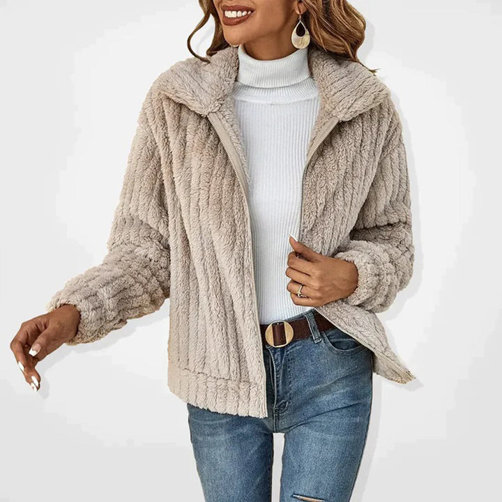 Kényelmes Fleece Női Kardigán - Charlotte
