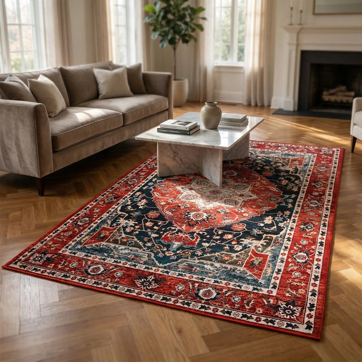 Teppich Mit Orientalischem Muster - Heritara