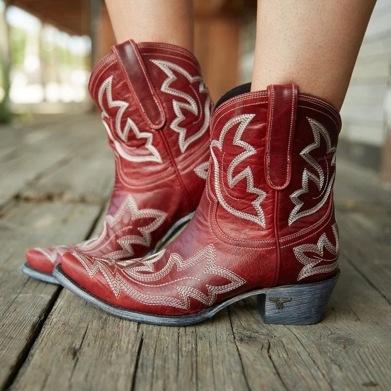 Hímzett bőr cowboycsizmák – Dakota őszi kiadás