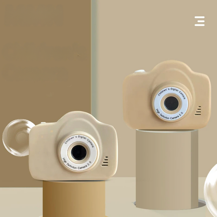 Digitális fényképezőgép gyerekeknek 1080p videóval, színes kijelzővel és akkumulátorral.