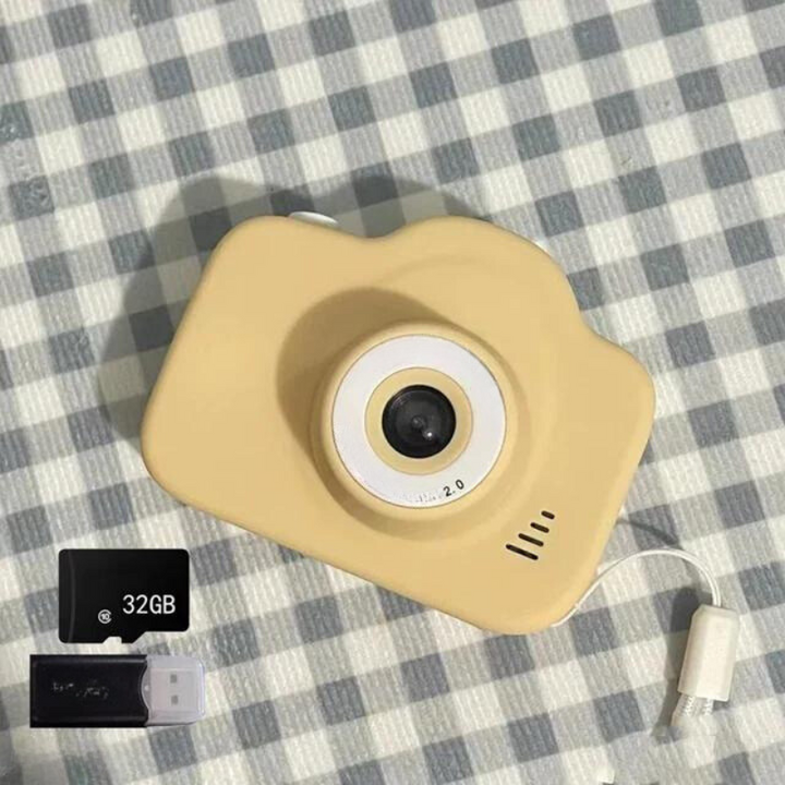 Digitális fényképezőgép gyerekeknek 1080p videóval, színes kijelzővel és akkumulátorral.