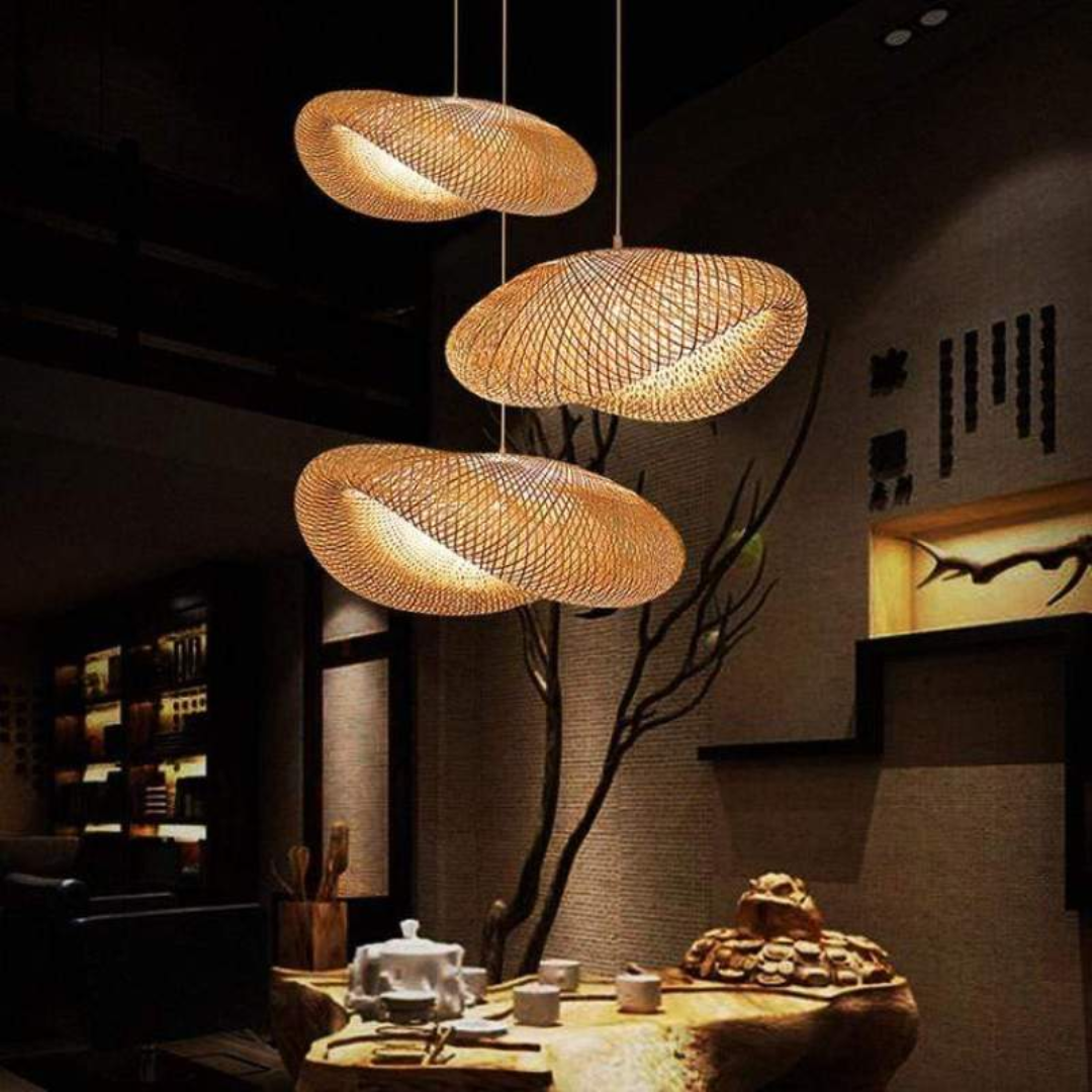 AA OUT OF STOCK Design LED Függőlámpa Bambusz Gömbökkel – EcoSphere