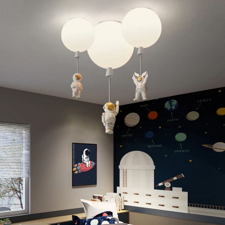 Trendi Hold/Űrhajós Gyerekszoba LED Mennyezeti Lámpa - CosmoGlow