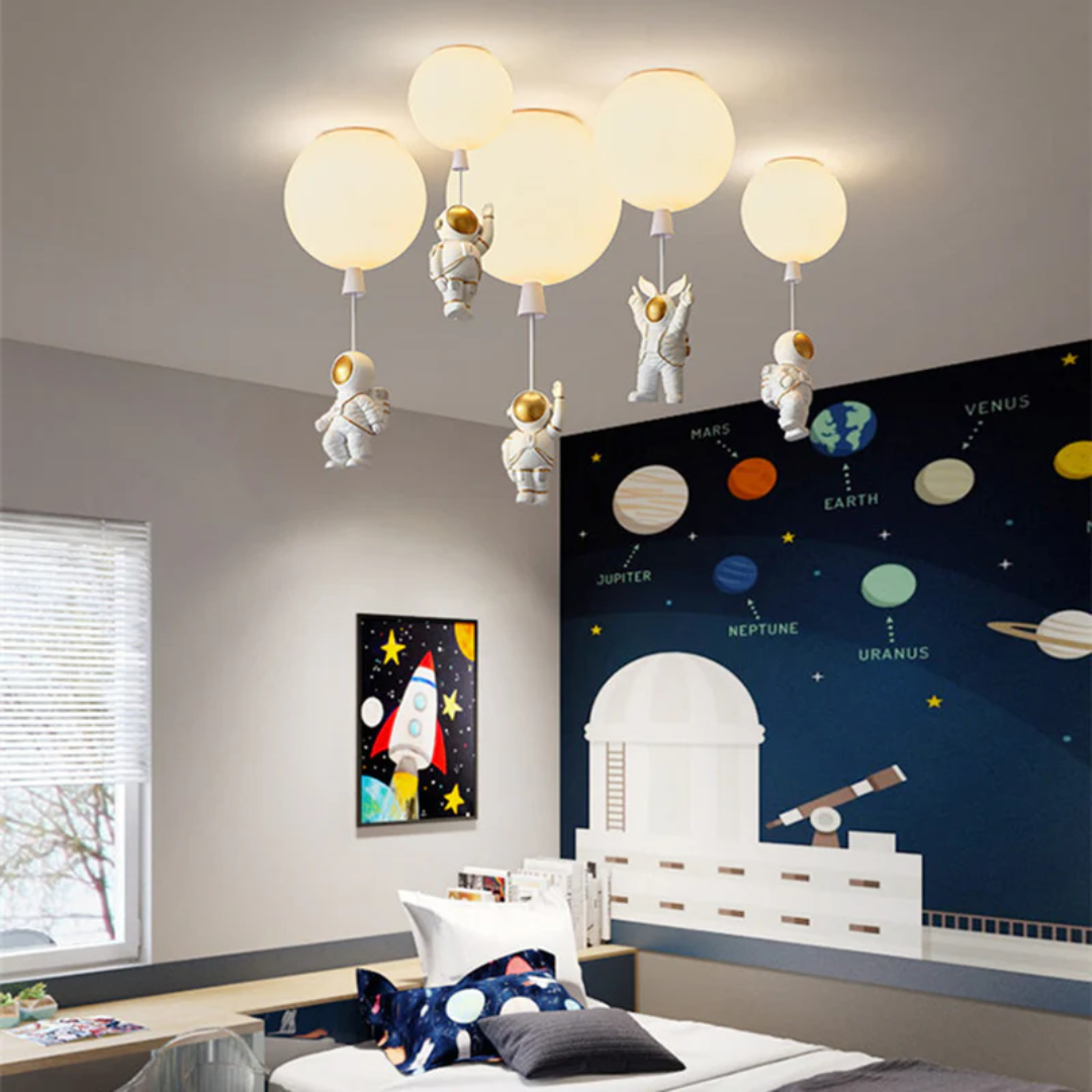 Trendi Hold/Űrhajós Gyerekszoba LED Mennyezeti Lámpa - CosmoGlow