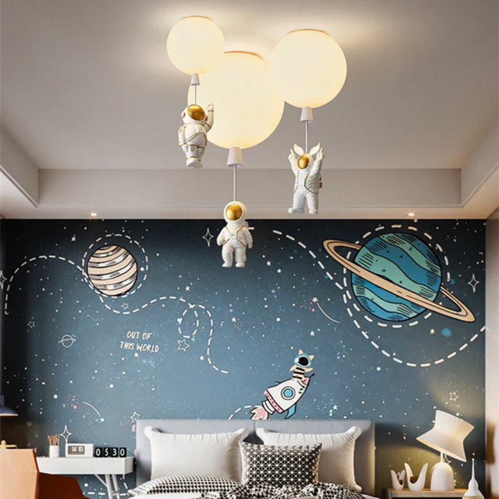 Trendi Hold/Űrhajós Gyerekszoba LED Mennyezeti Lámpa - CosmoGlow