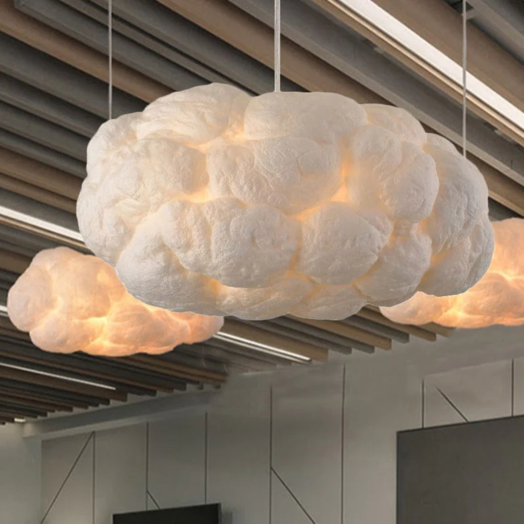 Design Cloud LED Füzérrúd Fehér PVC/Pamut - Nimbus